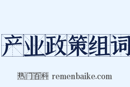 产业政策组词是什么意思的图片